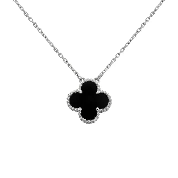 Single Clover Necklace - SILVER