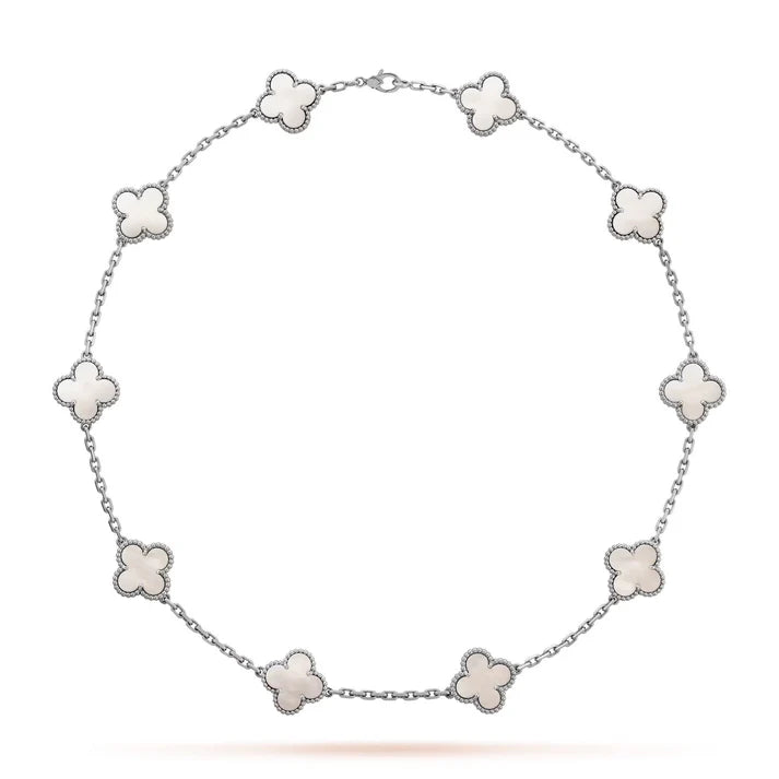 Multi Clover Necklace - SILVER