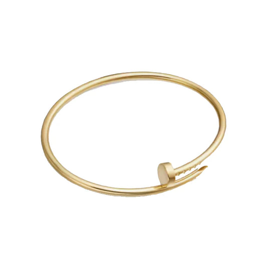 Nail Bangle with no stone - Thin