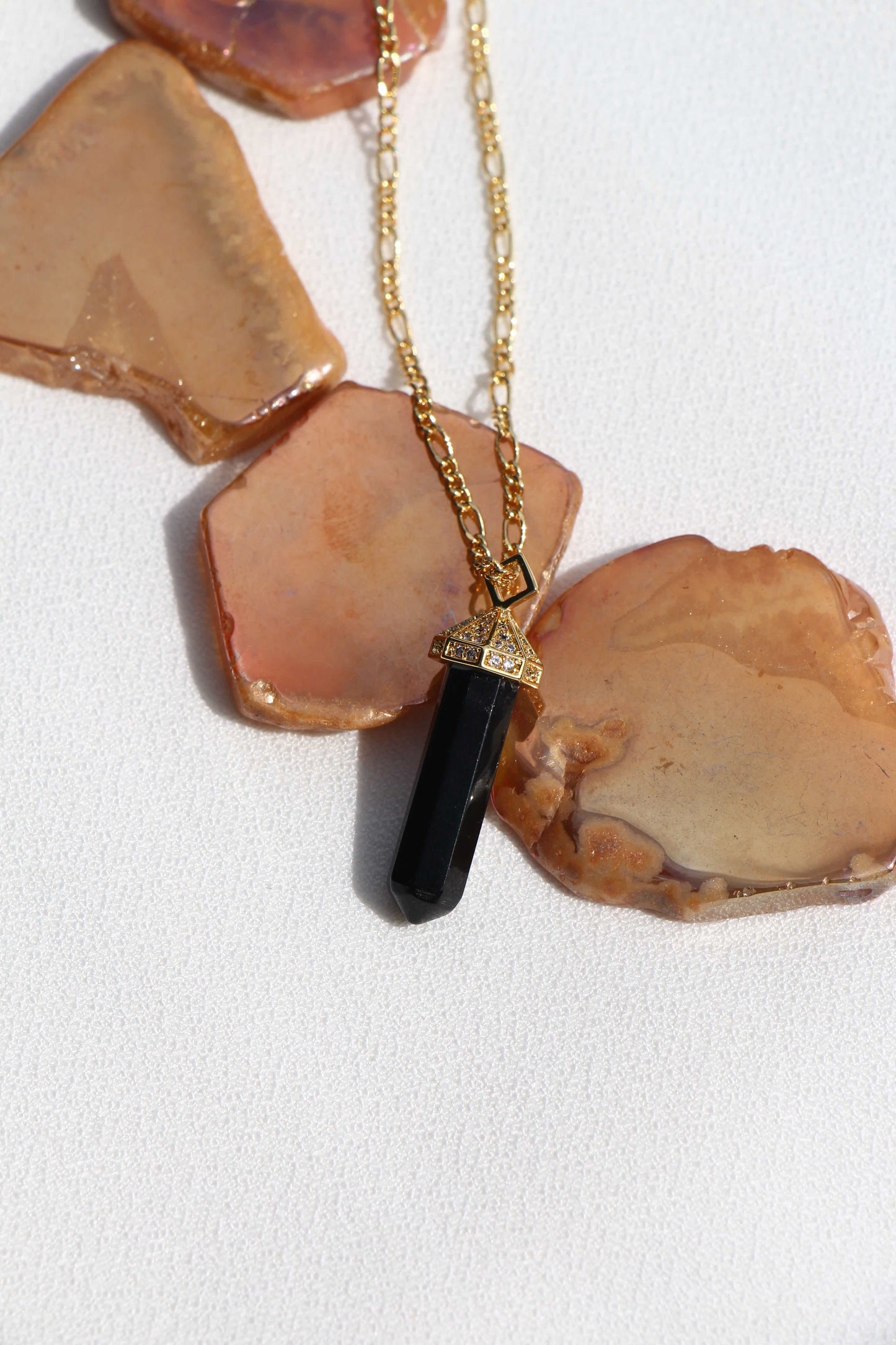 Faceted Onyx Pendant