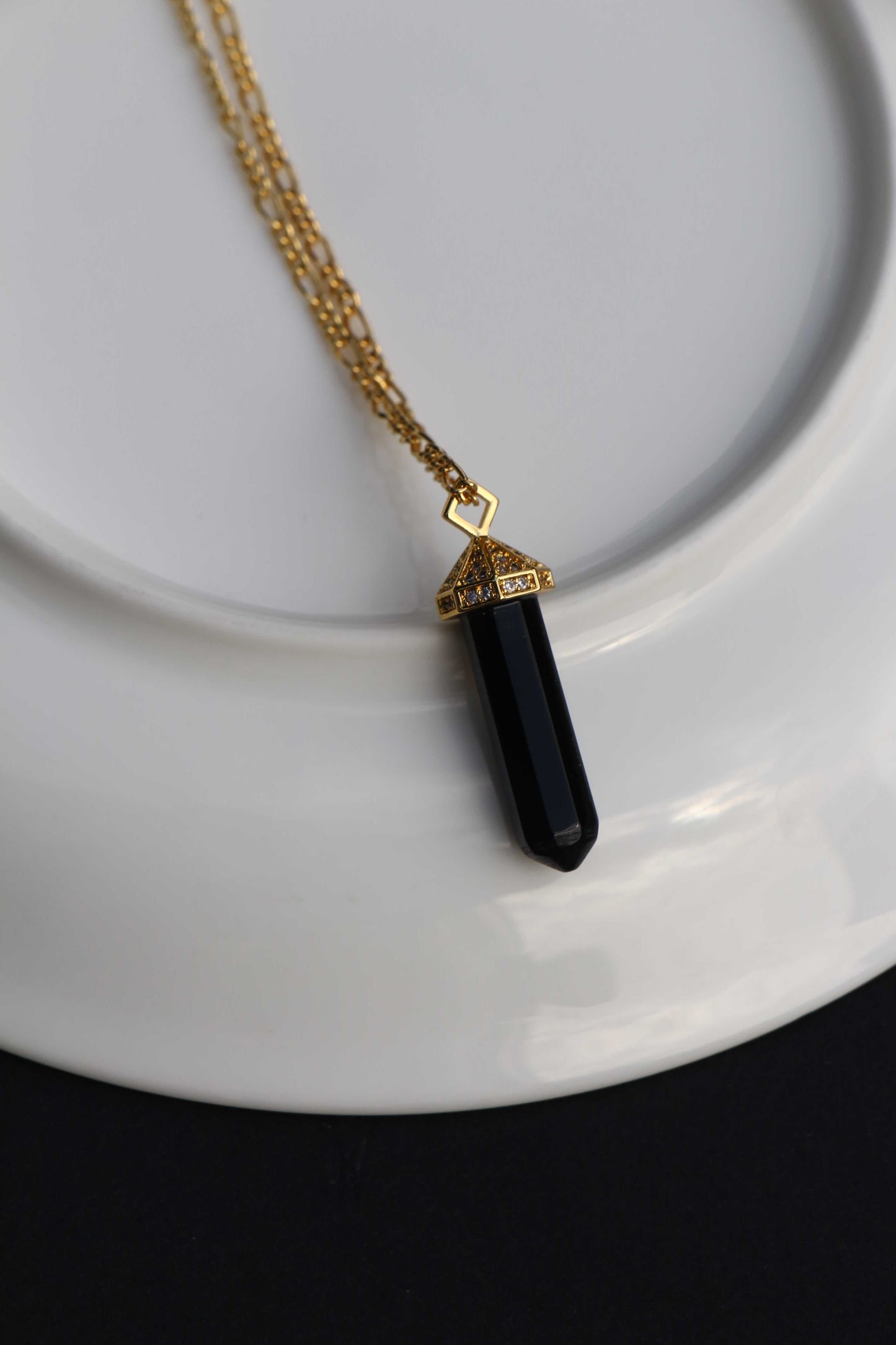 Faceted Onyx Pendant