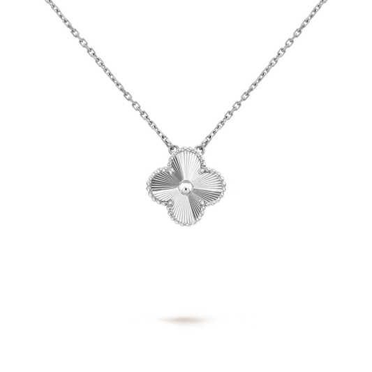 Single Clover Necklace - SILVER