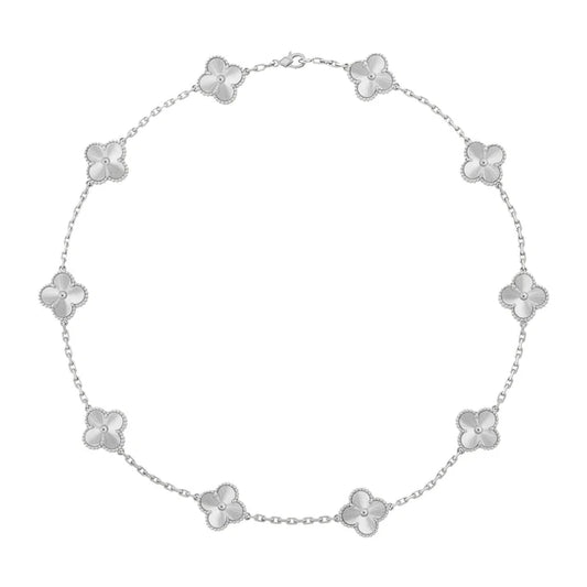 Multi Clover Necklace - SILVER